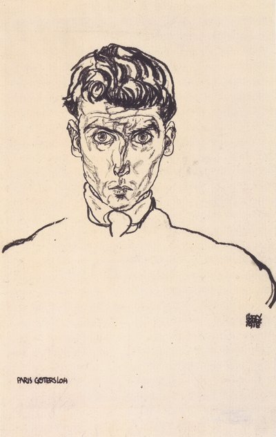 Portrait of Albert Paris Gütersloh by Egon Schiele